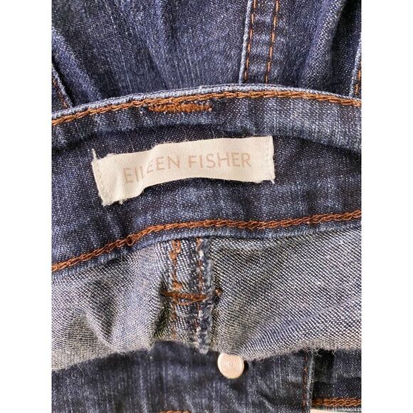 Eileen Fisher Organic Cotton Jeans Mid-Rise Zipper P1210M Cut 1027859 -- Sz 10 - Picture 10 of 11